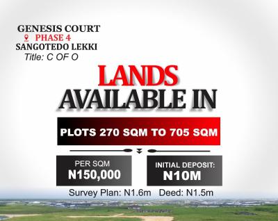 Land with Cofo, Sangotedo, Ajah, Lagos, Land for Sale