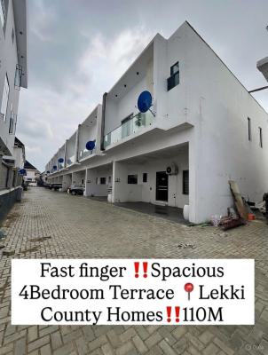 Lovely 4 Bedroom Terrace Duplex with Bq, Ikota, Ikota, Lekki, Lagos, Terraced Duplex for Sale