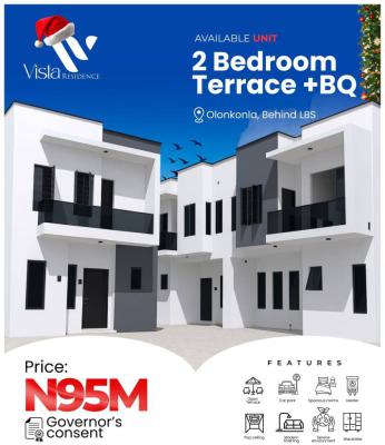 Specious Luxurious 2 Bedroom Terrace Duplex with Bq at Lbs, World Class Premium Luxury Estate Facilities and Infrastructure, Sangotedo, Ajah, Lagos, Terraced Duplex for Sale