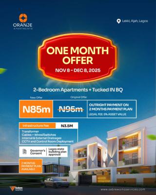 Luxury 2 Bedroom Apartment with Bq, Top Notch Premium Luxury Estate Amenities and Infrastructure, Ajah, Lagos, Block of Flats for Sale