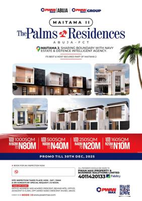The Palms Residence, Beside Navy Estate, Maitama 2, Maitama District, Abuja, Land for Sale
