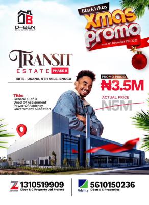 Plots of Dry Table Land with a C of O in a Strategic Location, 9th Mile, Enugu, Enugu, Residential Land for Sale