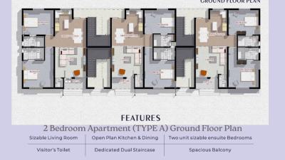 Luxurious 3 Bedroom with Bq, Sangotedo, Lekki, Lagos, Flat / Apartment for Sale