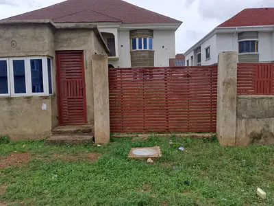 1430SQM Sized Plot of Land with Old Semi Detached Duplex — Akwa Crescent, Gwarinpa, Abuja