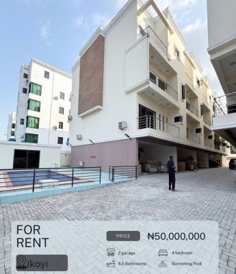 Lovely 4 Bedroom Terrace Duplex with Swimming Pool and Bq, Ikoyi, Ikoyi, Lagos, Terraced Duplex for Rent