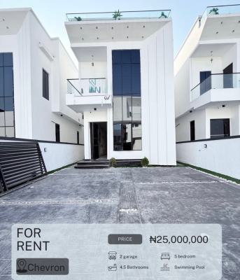 Lovely 5 Bedroom Detached Duplex with Swimming Pool and Bq, Chevron, Lekki, Lagos, Detached Duplex for Rent