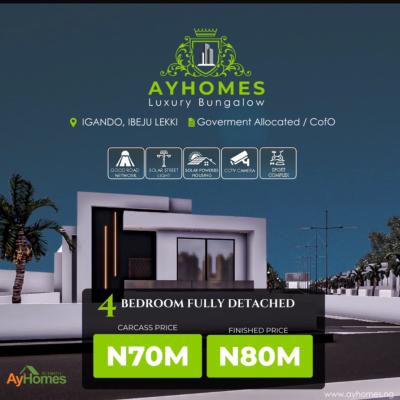 4 Bedrooms Fully Detached Bungalows, Ibeju, Lagos, Detached Bungalow for Sale