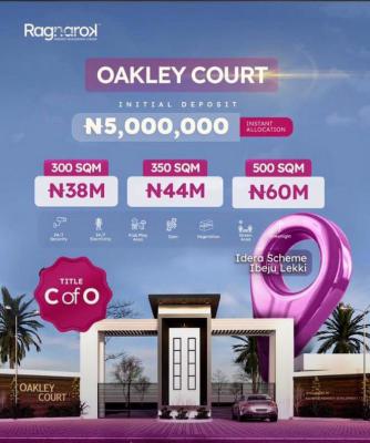 Cofo Land with 12months Payment Plans Available, Oakley Court Estate in Eleko Around About, Eleko, Ibeju Lekki, Lagos, Residential Land for Sale