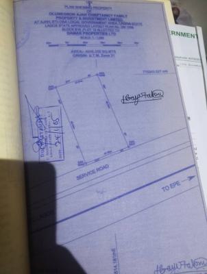 Land Measuring 4,000sqm, By Ram Market, Adjacent Total Filling Station, Ajiwe, Lekki Expressway, Lekki, Lagos, Land for Sale