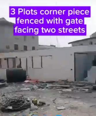 3 Plots of Corner Piece Land Fenced with Gate Facing Two Streets, Off Awolowo Way, Ikeja, Lagos, Mixed-use Land for Sale