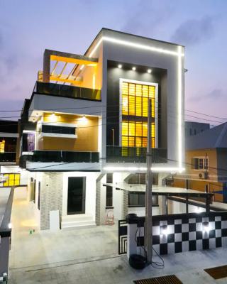 Automated 6 Bedroom Fully Detached Duplex with Pent House and a Bq, Chevron, Lekki Lagos, Lekki, Lagos, Detached Duplex for Sale