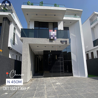 Perfectly Built 5 Bedroom Fully Detached Duplex, Chevron, Lekki, Lagos, Detached Duplex for Sale