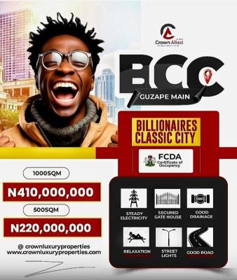 Residential Estate Plot in a Fast Developing Estate in Guzape Main, Guzape District, Abuja, Residential Land for Sale