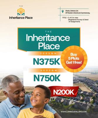 Land in a Serene Location, Inheritance Estate, Odeda, Ogun, Residential Land for Sale