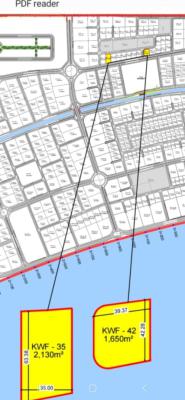 Land Measuring 1,650sqm & Approximately 2,130sqm Land, Kuramo Waterfront, Eko Atlantic City, Lagos, Land for Sale