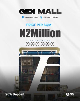 for Your Shops,supermarket and Office Spaces Facing a Busy Road, Facing Lekki Epe Expressway, Sangotedo, Ajah, Lagos, Office Space for Sale