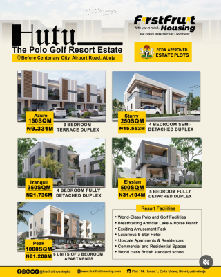 Duplex Plots, Hutu Resort, Before Centenary City, Airport Road, Abuja, Lugbe District, Abuja, Residential Land for Sale