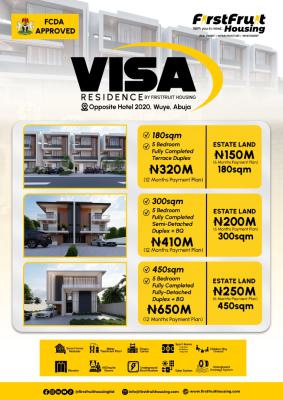 Luxury Triplex Plots in Fully Developed Area, Visa Residence, Opposite Hotel 2020, Wuye District, Wuye, Abuja, Residential Land for Sale