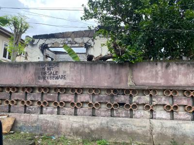 Fully Detached Redevelop-able Block of Flat on Land Measuring 500sqm, Kehinde Akamo Street, Off Sura Mogaji Street, Ilupeju, Lagos, Residential Land for Sale