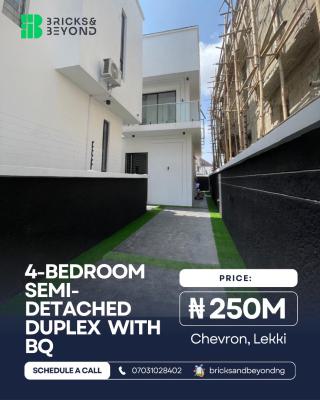Luxury 4 Bedroom Semi Detached Duplex, Chevron, Lekki, Lagos, Semi-detached Duplex for Sale