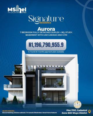 Off-plan 7 Bedroom Contemporary Duplex with Bq, Wuye, Abuja, Detached Duplex for Sale