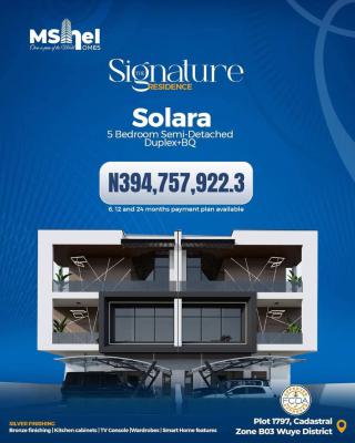 Off-plan 5 Bedroom Semi Detached Duplex in a Serene Environment, Wuye, Abuja, Semi-detached Duplex for Sale