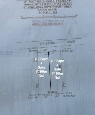 800sqm Bare Land, Buena Vista Orchid, Lekki, Lagos, Land for Sale