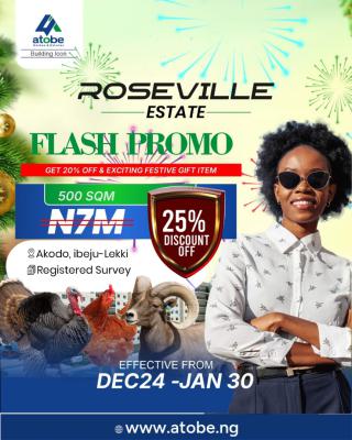 Strategically Located 500sqm Land at Roseville Estate, Akodo, Ibeju-le, Roseville Estate, Akodo, Ibeju-lekki, Ibeju Lekki, Lagos, Mixed-use Land for Sale