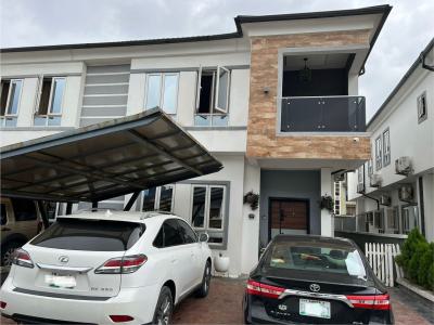 Serviced and Fully Furnished 4 Bedrooms Semi Detached Duplex, in a Secured Estate Behind Pinnock Beach Estate Osapa London Lekki, Osapa, Lekki, Lagos, Semi-detached Duplex for Rent