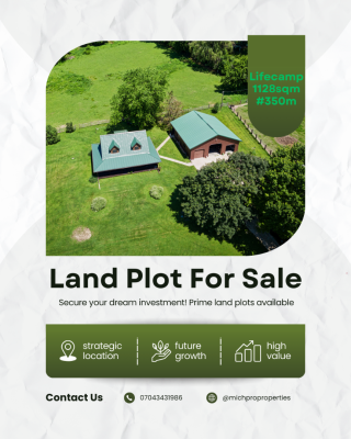 Vacant Fenced Land Measuring 1128sqm in a Fully Develop Area, Life Camp, Abuja, Residential Land for Sale