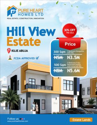 Estate Land, Hill View Estate, Kuje, Abuja, Residential Land for Sale