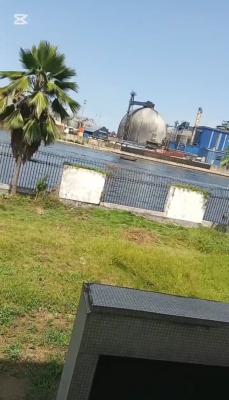 Water Front 3 Plot + 10bedroom Detached House + 7 Rm Bq + Jetty Space, Off Creek Road, Apapa, Lagos, Detached Duplex for Sale