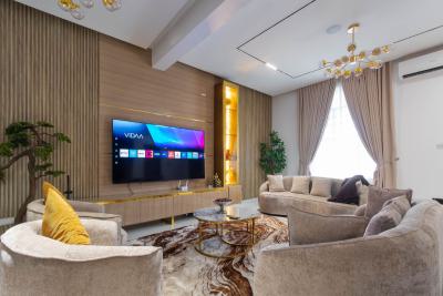 Luxury 3 Bedroom Terrace with Swimming Pool & Cinema, Richmond Pearl Way, Freedom Way, Lekki Phase 1, Lekki, Lagos, Terraced Duplex Short Let