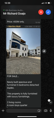 Five Bedroom Detached Duplex, Mabushi, Abuja, Detached Duplex for Sale