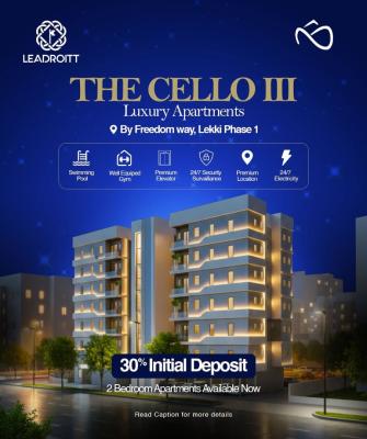 60% Completion Stage, Luxury 2 Bedroom Apartment in a Prime Location, Freedom Way, Lekki Phase 1, Lekki, Lagos, Flat / Apartment for Sale