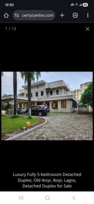 Luxury 5 Bedroom Detached House in a Serene Environment, Cameron, Ikoyi, Lagos, Detached Duplex for Sale