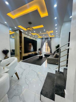 Eye Catchy 4 Bedroom  Detached Duplex with Solar, Mini Flat and Bq, Ogba, Ogba, Ikeja, Lagos, Block of Flats for Sale