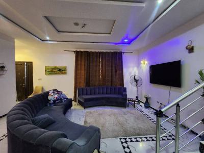 Furnished 4bedroom Fully Detached Duplex + Bq Inside a Secure Estate, Silicone Estate, Ologolo, Kekki, Lagos, Ologolo, Lekki, Lagos, Detached Duplex for Rent