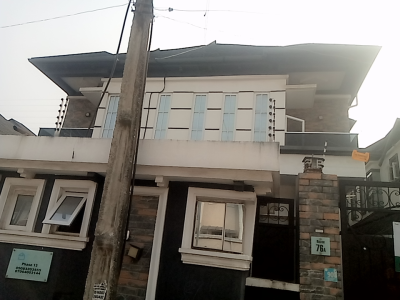 a Neatly and Massively Built 4 Bedroom Semi Detached Duplex and a Bq, Osapa, Lekki, Lagos, Semi-detached Duplex for Rent