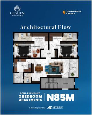 Luxury 2 Bedrooms Off-plan, Lekki Phase 2, Lekki, Lagos, Flat / Apartment for Sale