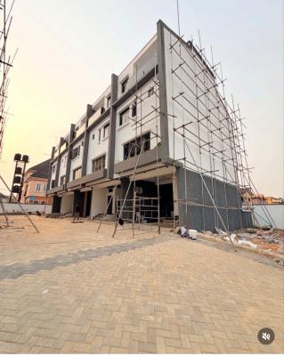 Newly Built 4 Bedroom Terrace Duplex with Bq, Gbagada, Lagos, Terraced Duplex for Sale