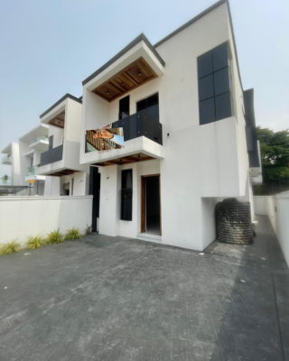 Lovely 4 Bedroom Semi Detached Duplex with Bq, Chevron, Lekki, Lagos, Semi-detached Duplex for Sale