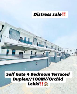 Super Distress Deal 4 Bedroom Terrace Duplex with Self Compound, Orchid, Lekki, Lagos, Terraced Duplex for Sale