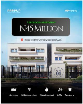Premium 1-bedroom Apartments with Modern Amenities, Beside Lead City University, Oluyole, Ibadan, Oyo, Block of Flats for Sale