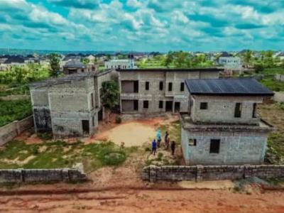 4 Unit of Terrace Duplex Carcass, Okpanam Area Very Close to The Airport, Asaba, Delta, Detached Duplex for Sale