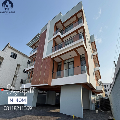 Tastefully Built 2 Bedroom Serviced Apartment, Ologolo, Lekki, Lagos, Block of Flats for Sale