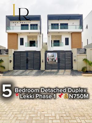 Massive 5 Bedroom Duplex, in a Serene Neighborhood, Lekki Phase 1, Lekki Phase 1, Lekki, Lagos, Detached Duplex for Sale