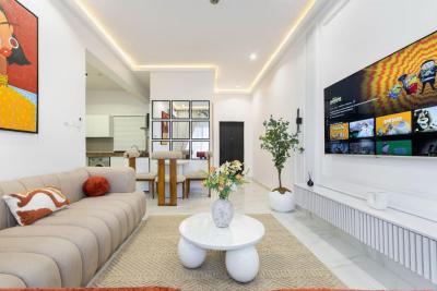 3(three) Bedroom Smart Home with Gym, Alexa, Ps5 and Games, Lekki Phase 1, Lekki, Lagos, Flat / Apartment Short Let