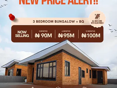Luxury 3 Bedroom Fully Detached Bungalows +BQ — Ibeju Lekki, Lagos