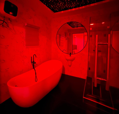 Tastefully Furnished 1 Bedroom Apartment with Bathtub, Red Room & Cinema, Osapa, Lekki, Lagos, Mini Flat (room and Parlour) for Rent